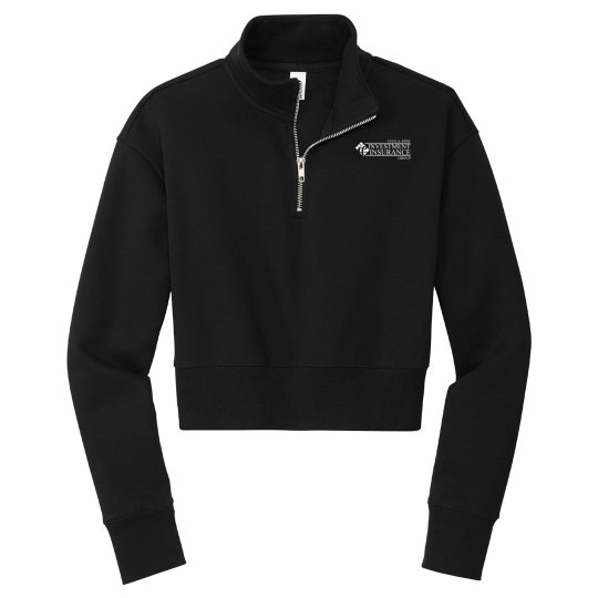 Women's 1/2 Zip Fleece Black
