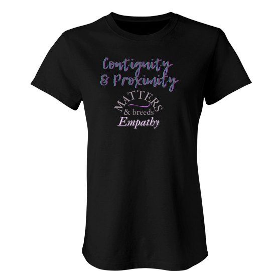 Women's Contiguity Breeds Empathy Women's Contiguity Breeds Empathy