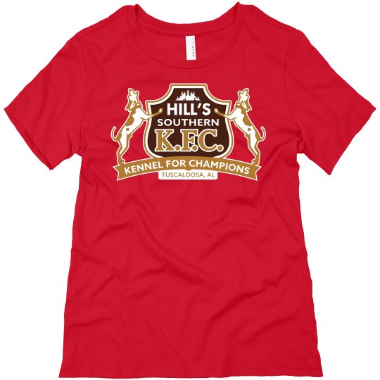 Womens Relaxed Fit Tee w/Brown Logo Front Womens Relaxed Fit Tee w/Brown Logo Front