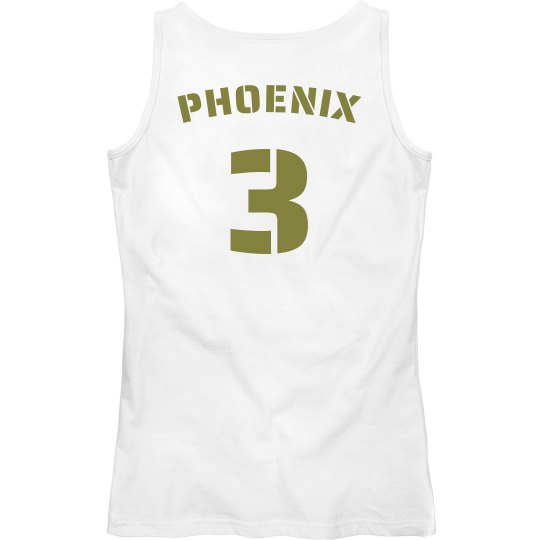 Women's Slim White Scrimmage Jersey Tank