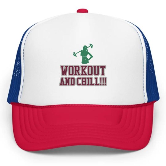 Workout and Chill Cap-Kelly Green