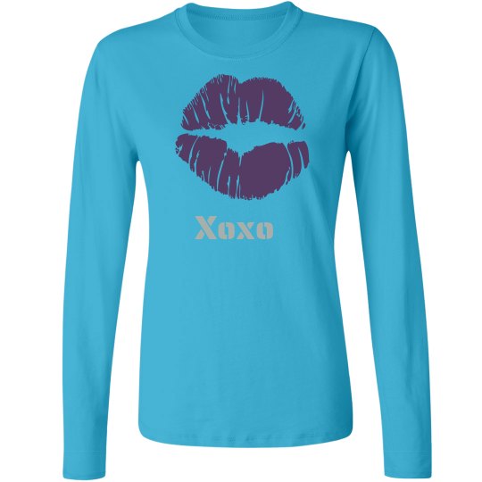 Xoxo blue long sleeve top Xoxo blue long sleeve top