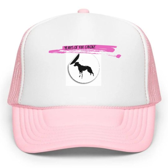 Years of the Canine Pink Trucker Hat Years of the Canine Pink Trucker Hat