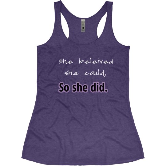 You can do anything! You can do anything!