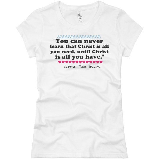 You can never know - Corrie Ten Boom You can never know - Corrie Ten Boom