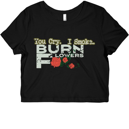 You cry. Crop top 