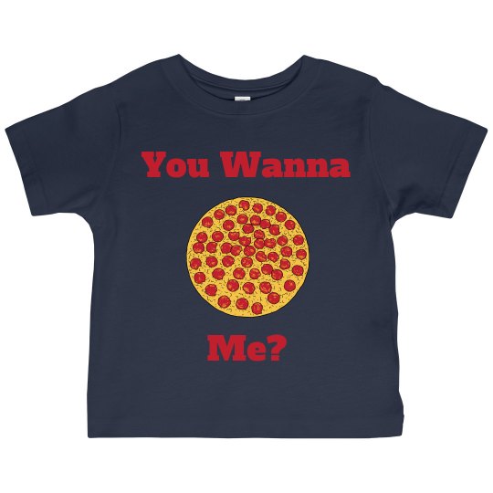 You Wanna Pizza Me? (toddler, navy)