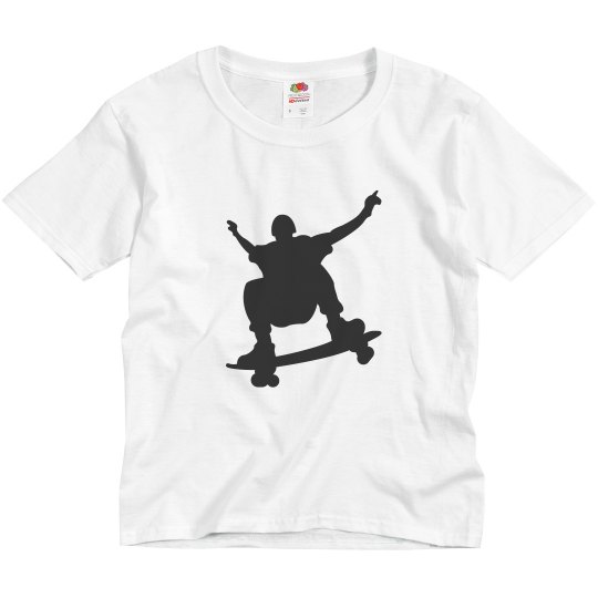 youth basic crew neck T shirt