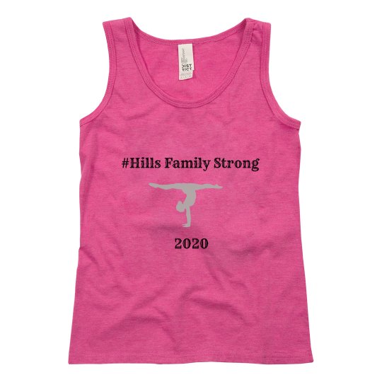 youth Hills Family strong Tank Pink