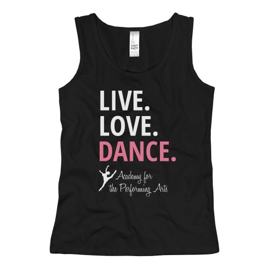 Youth Live Love Dance Tank APA