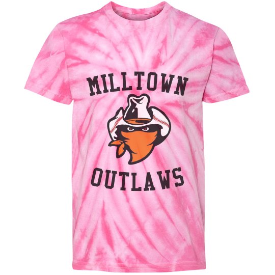 Youth Orange Tie Dye Shirt