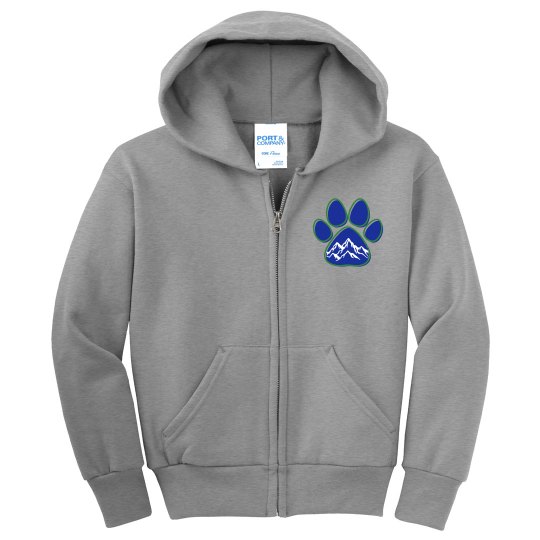 youth paw zip up youth paw zip up