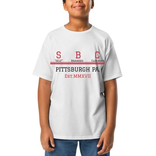 Youth SBC White Red Blk