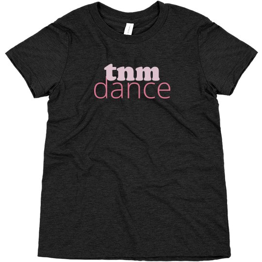 Youth Short Sleeved Ombré TNM Dance Tee - BK/LTPK/PK