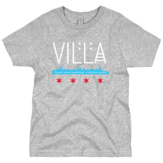 Youth Villa Chicago Skyline-Flag Premium Tee Youth Villa Chicago Skyline-Flag Premium Tee
