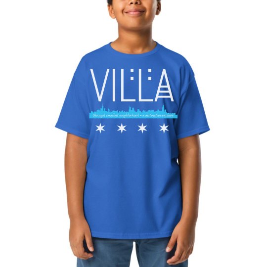 Youth Villa Chicago Skyline-Flag Tee Youth Villa Chicago Skyline-Flag Tee
