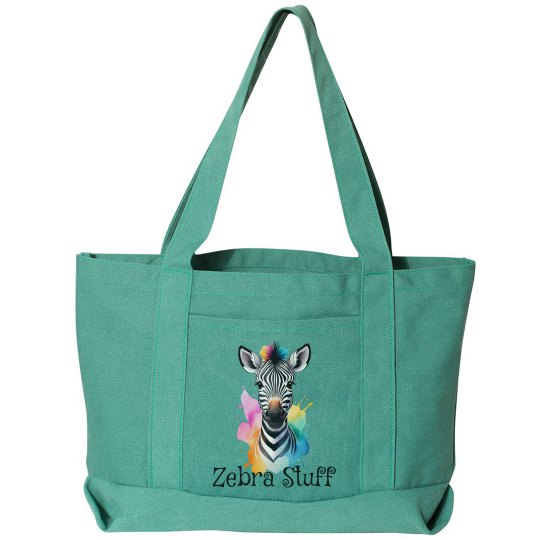 Zebra Stuff Cotton Canvas Med Bag Zebra Stuff Cotton Canvas Med Bag