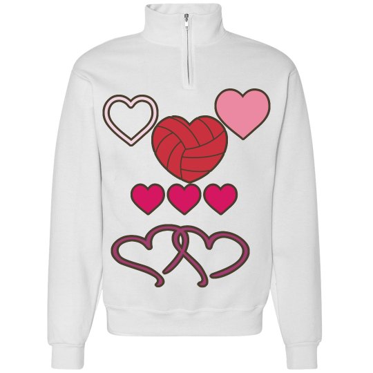 Zip Jacket / Hearts 