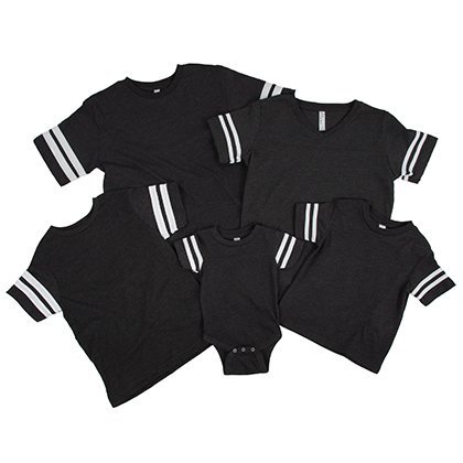 Sporty Striped Sleeve Tees
