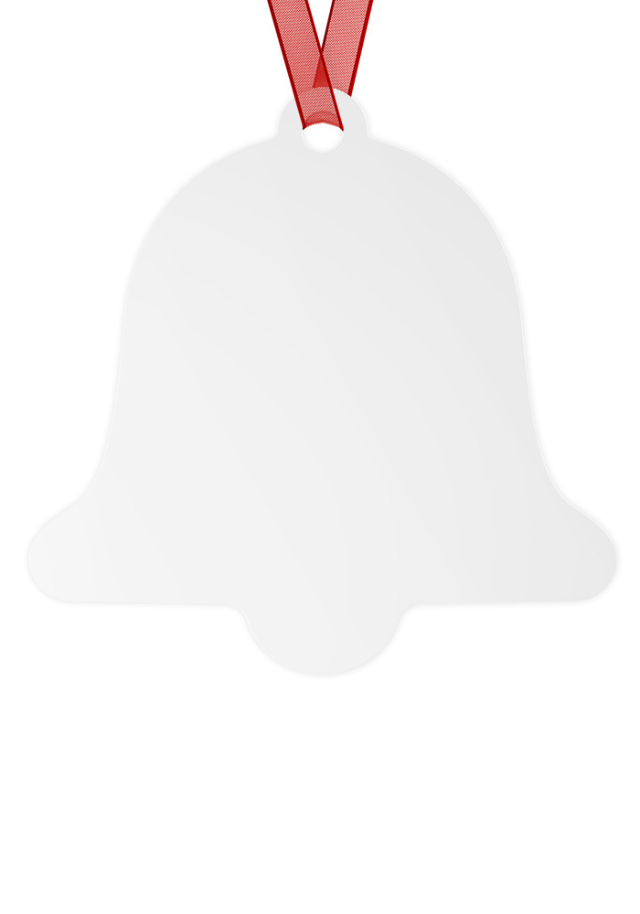 Customized Girl Metal Bell Christmas Ornament