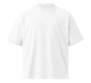 Customized Girl Unisex Organic Oversized High Neck T-Shirt