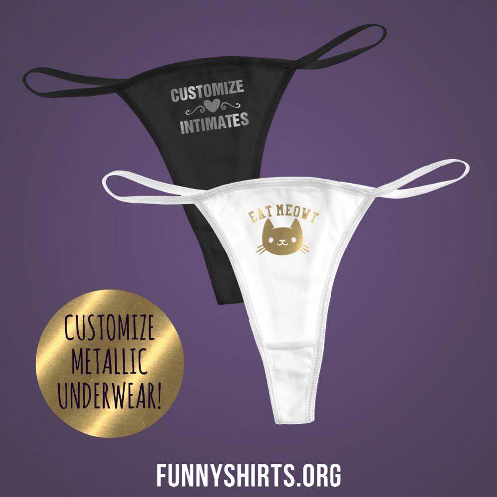 Customize Metallic Thong