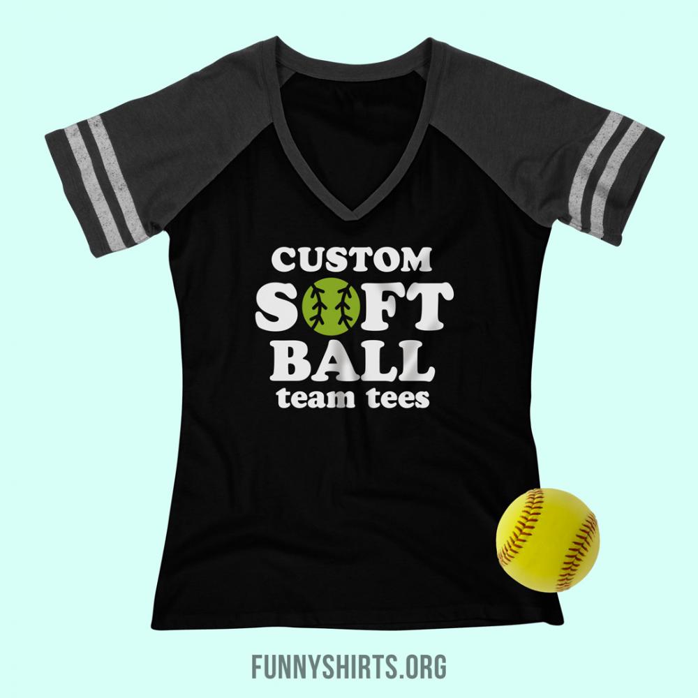 Customize A Funny Softball Team Tee