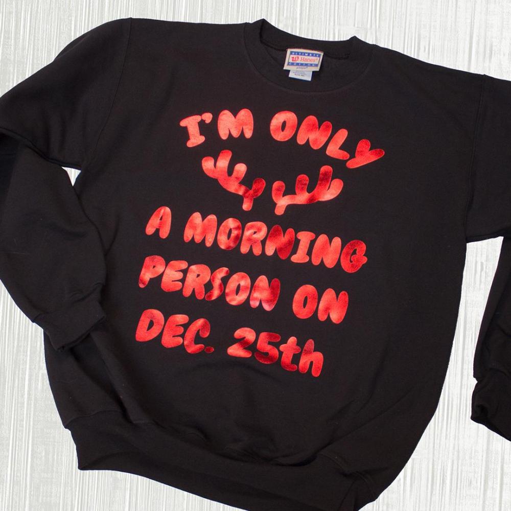 Metallic Xmas Morning Person