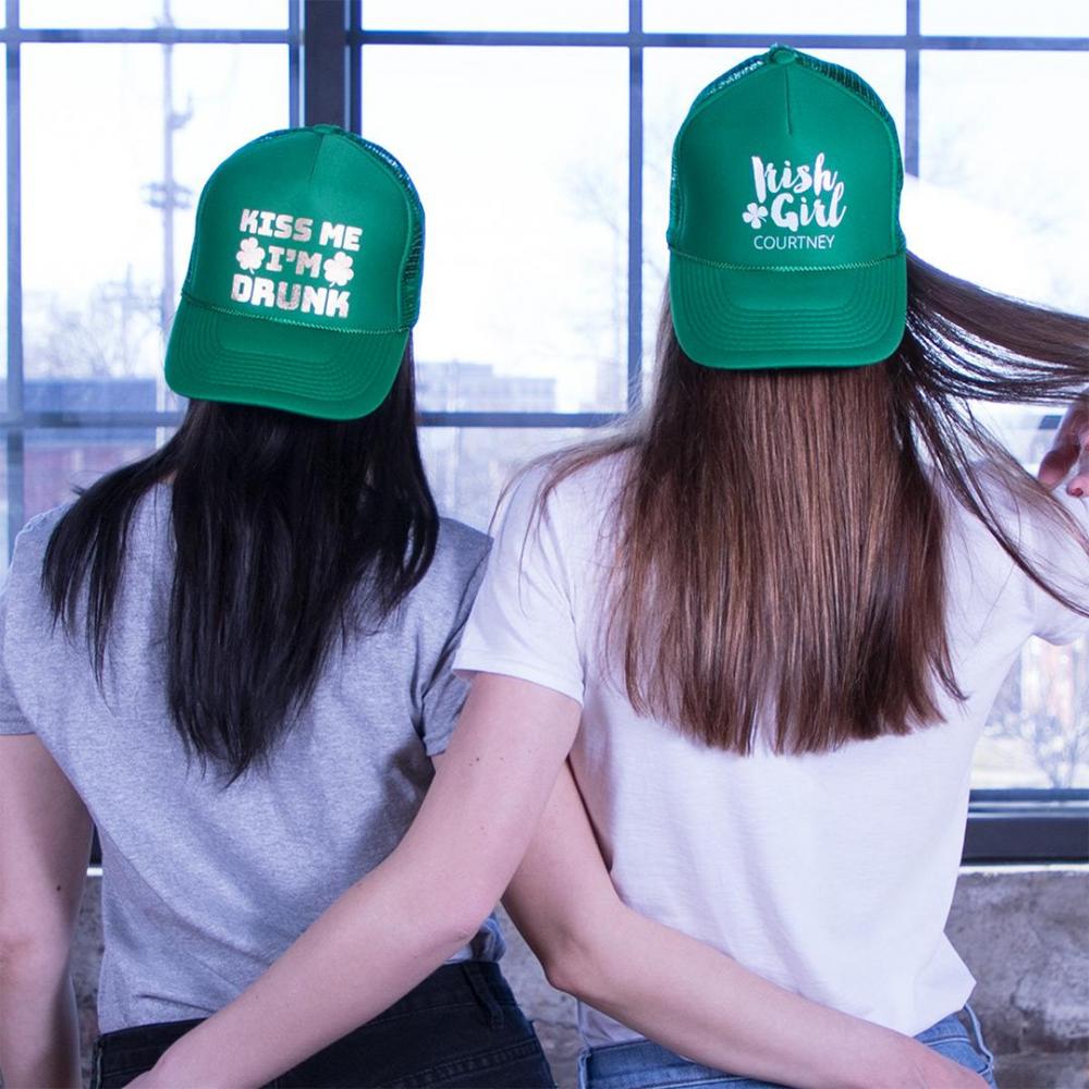 Metallic Kiss Me St. Patrick's Hat