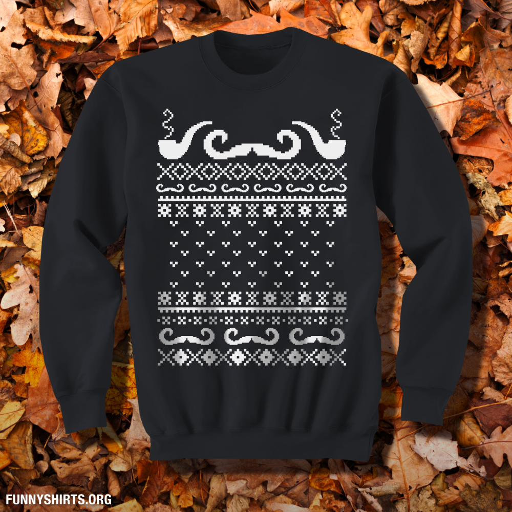 Mustache Movember Sweater