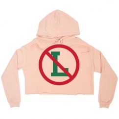 Ladies Relaxed Fit Cropped Fleece Hoodie