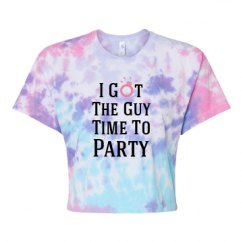 Women's Tie Dye Crop Top Tee