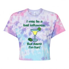 Women's Tie Dye Crop Top Tee