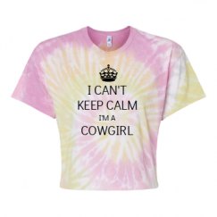 Women's Tie Dye Crop Top Tee