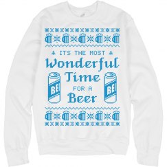 Most Wonderful Time for Beer Sweatshirt