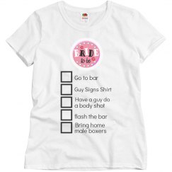 Bachelorette Party Shirt
