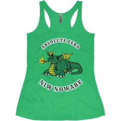 ABSOLUTE ZERO NIW NOWARE RACERBACK TRIBLEND TANK TOP