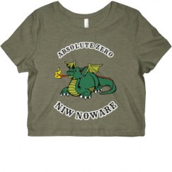 Ladies Slim Fit Crop Top Tee