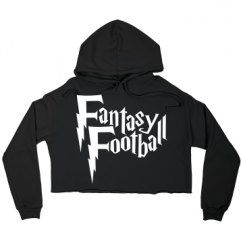 Ladies Relaxed Fit Cropped Fleece Hoodie