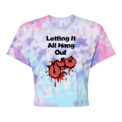 Women's Tie Dye Crop Top Tee