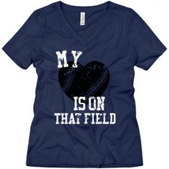 Ladies Relaxed Fit V-Neck Tee