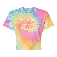 Women's Tie Dye Crop Top Tee