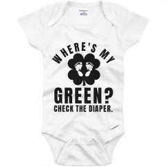 my first st patty's day onesie