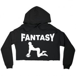 Ladies Relaxed Fit Cropped Fleece Hoodie