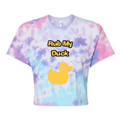 Women's Tie Dye Crop Top Tee