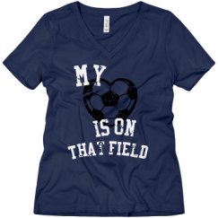 Ladies Relaxed Fit V-Neck Tee