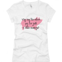 Ladies Slim Fit Basic Promo Jersey Tee