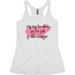 Ladies Slim Fit Super Soft Racerback Triblend Tank