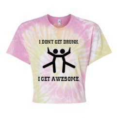 Women's Tie Dye Crop Top Tee