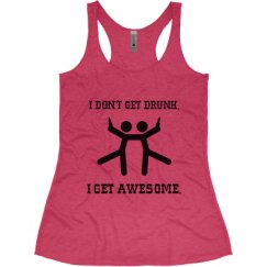 Ladies Slim Fit Super Soft Racerback Triblend Tank